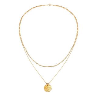 Elli  Halskette Layer Plättchen Anhänger 