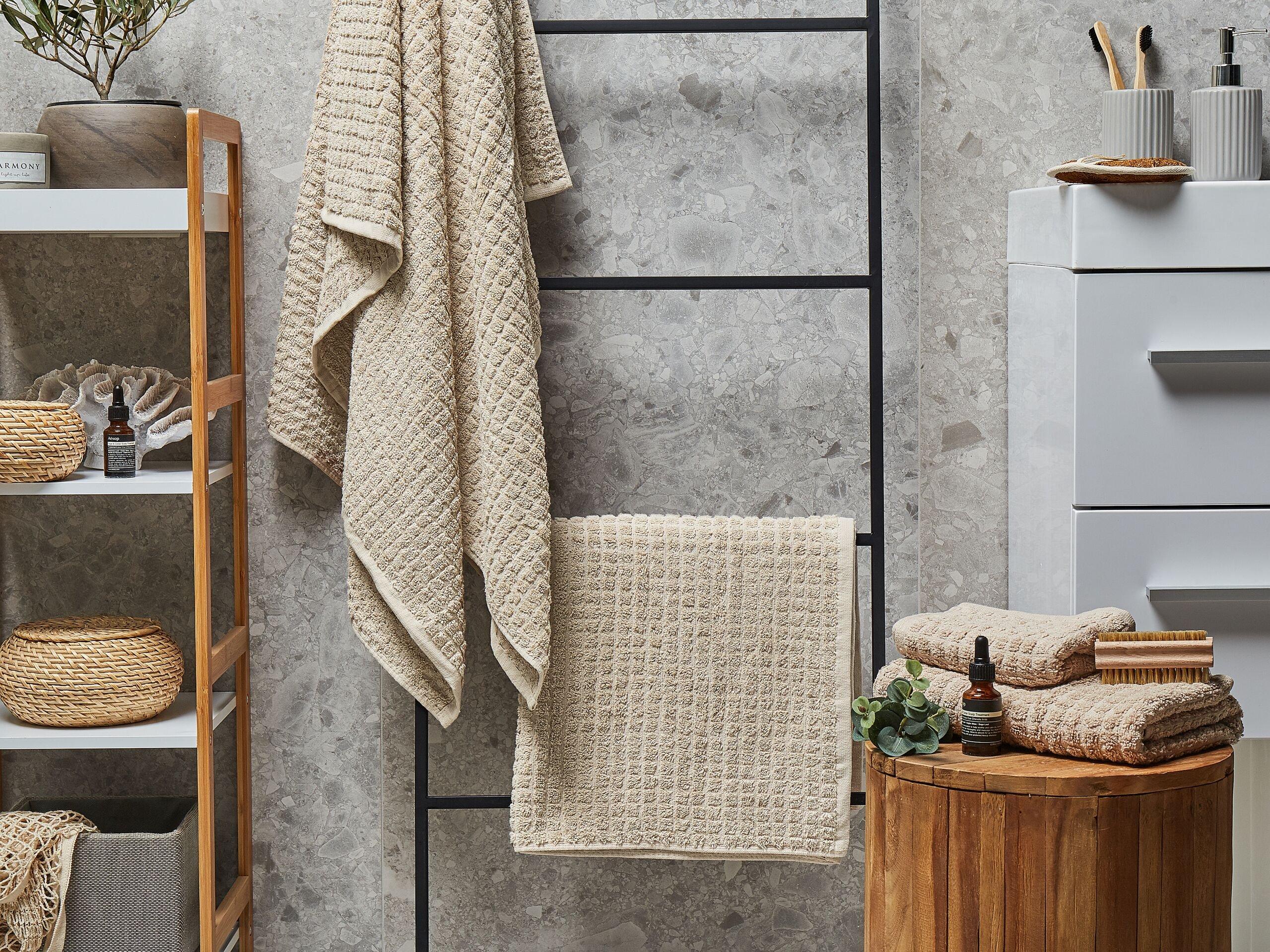 Beliani Lot de 4 serviettes en Coton ATAI  