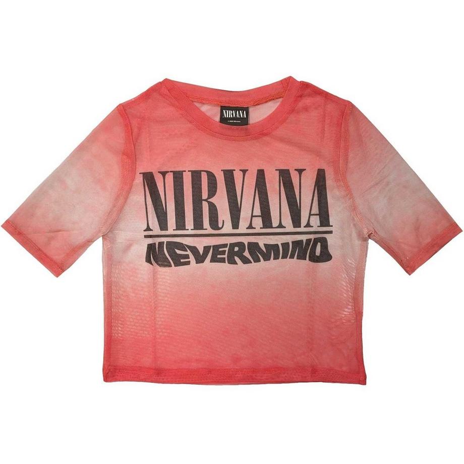 Nirvana Nevermind Logo Kurzes Top  