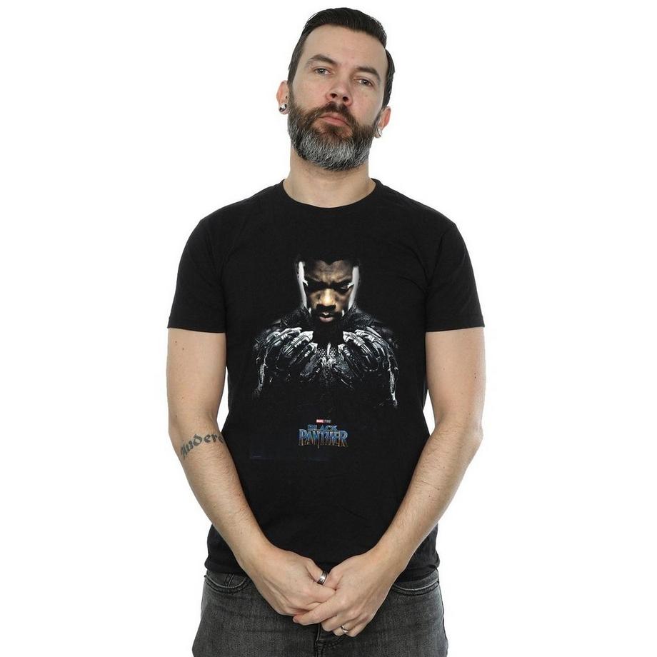 MARVEL Black Panther T-Shirt Stampa Grafica  