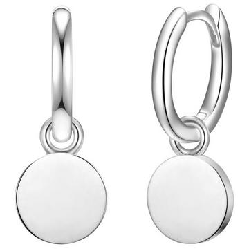 Femme Créoles en argent Cercle