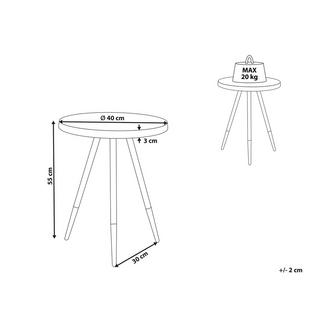 Beliani Table d'appoint en MDF Moderne RAMONA  