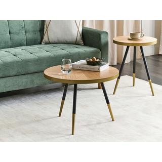 Beliani Beistelltisch aus MDF-Platte Modern RAMONA  