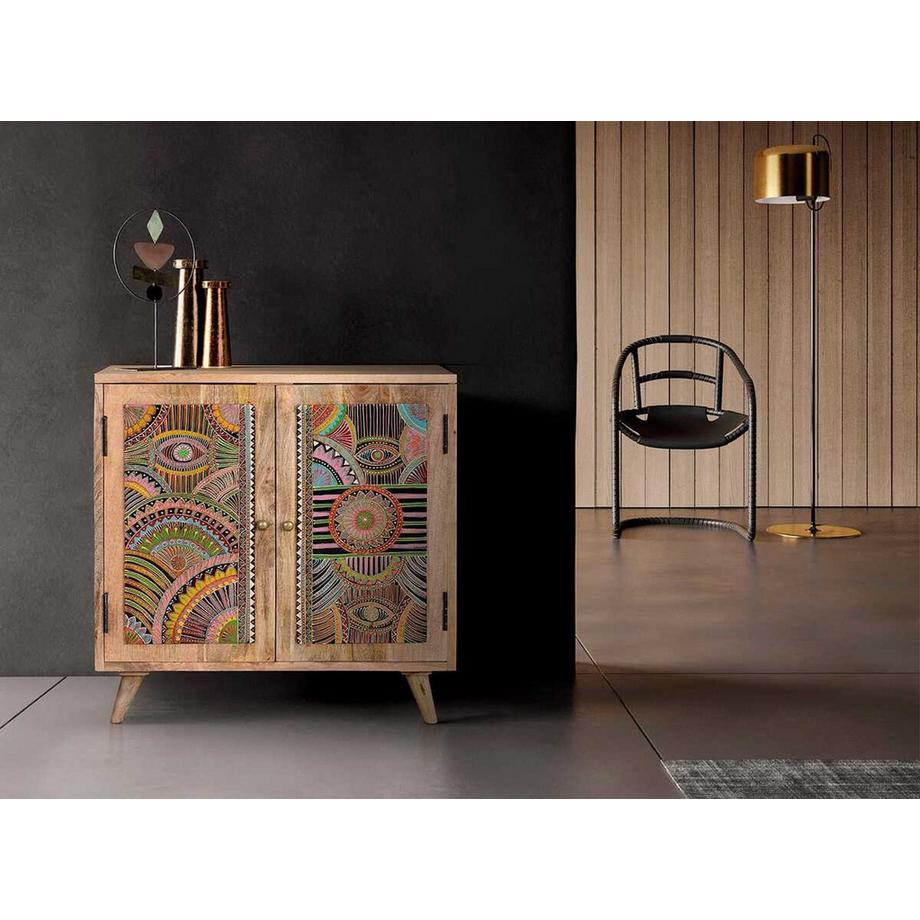 mutoni Armoire Celia Mango multicolore naturel 60x60  
