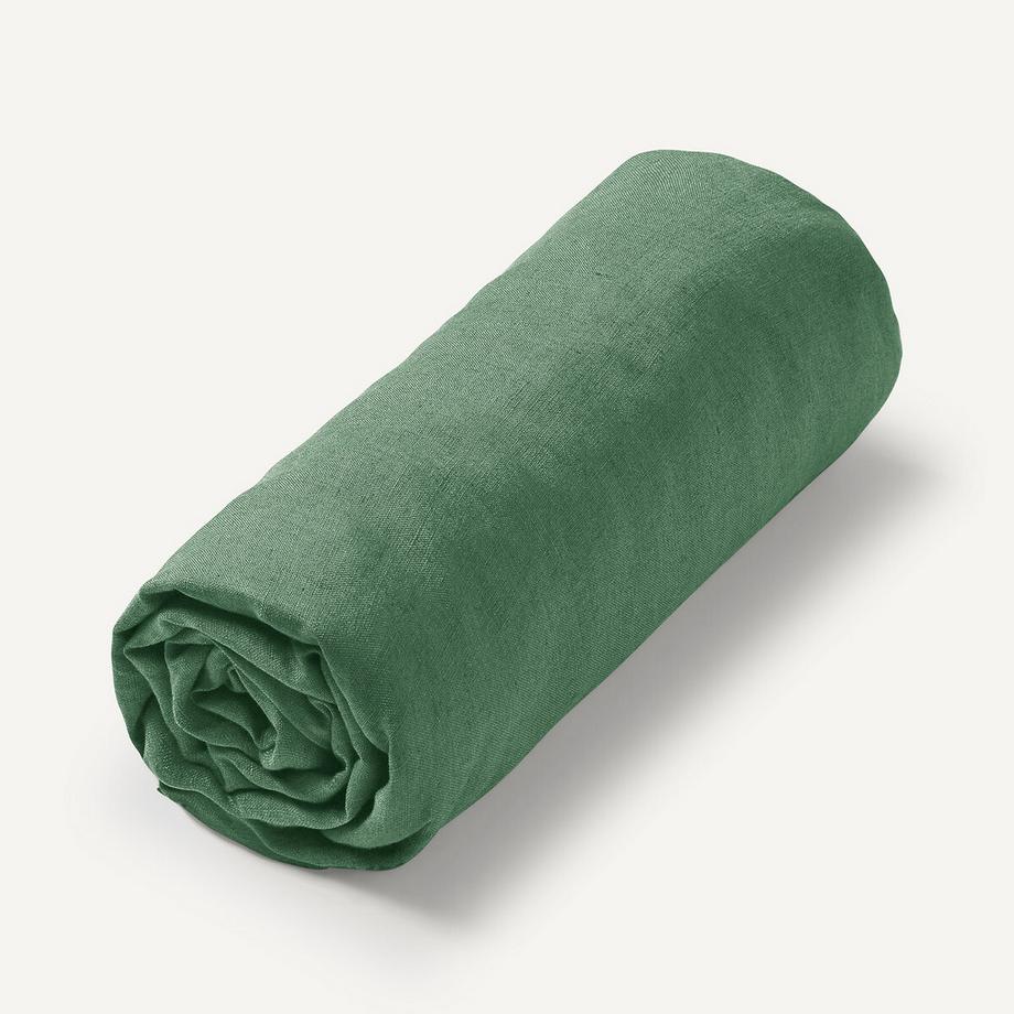 Drap-housse lin lavé