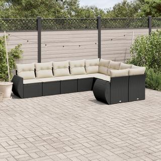 VidaXL set divano da giardino Polirattan  