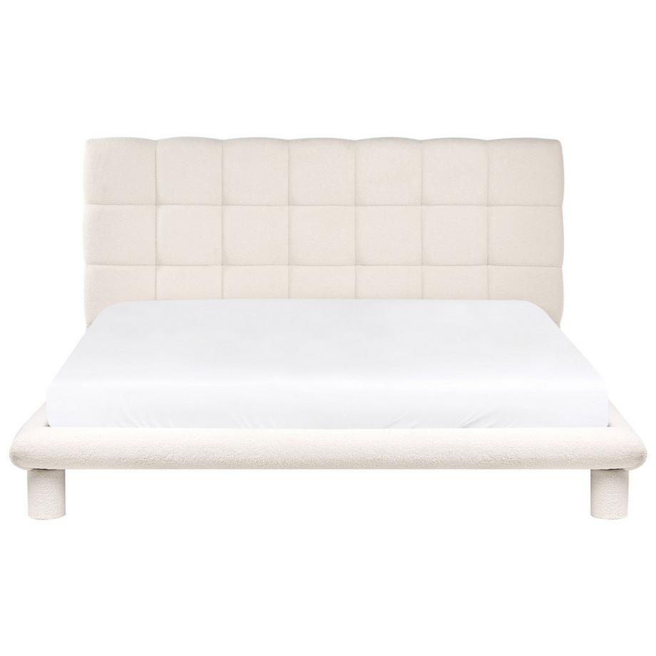 Beliani Lit avec sommier en Bouclé Scandinave CRESSAT  