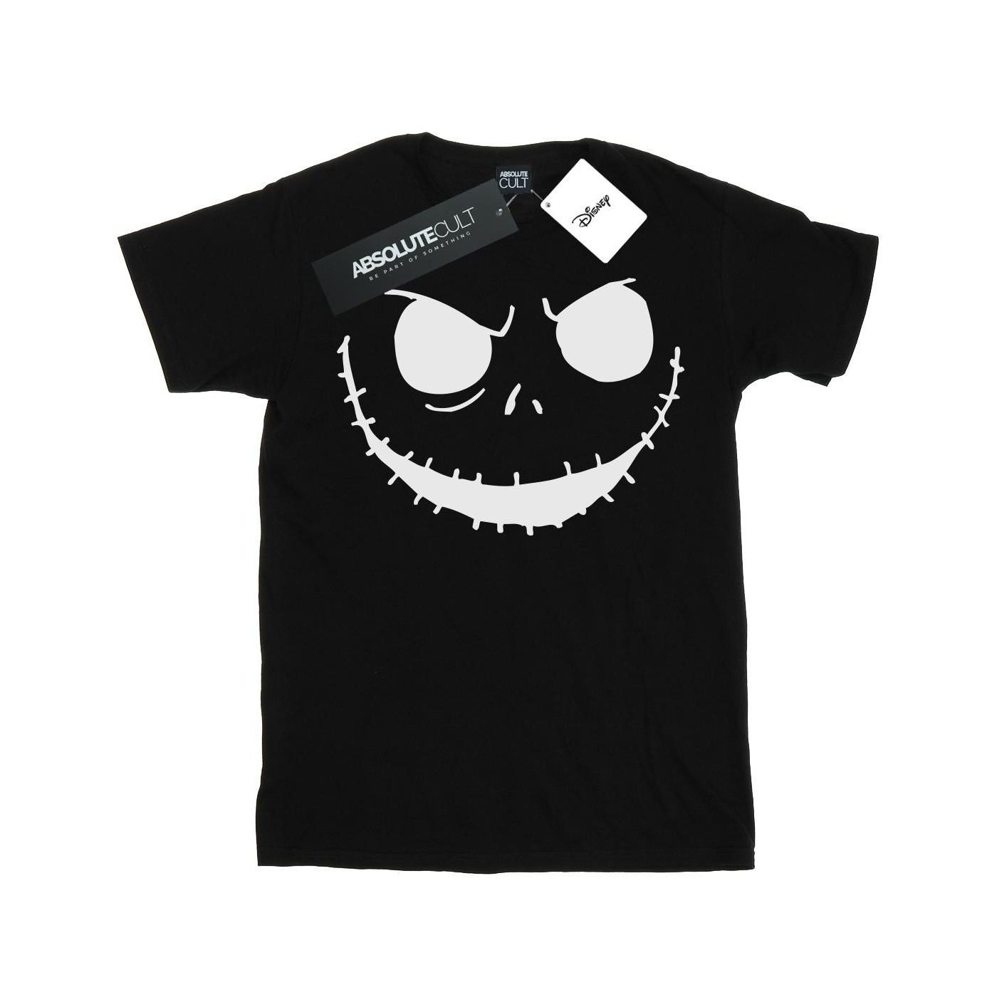 Image of Nightmare Before Christmas Jack's Face Bold Tshirt Damen Schwarz XXL
