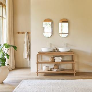 Tikamoon Mobile per il bagno in legno di teak massello Achille  