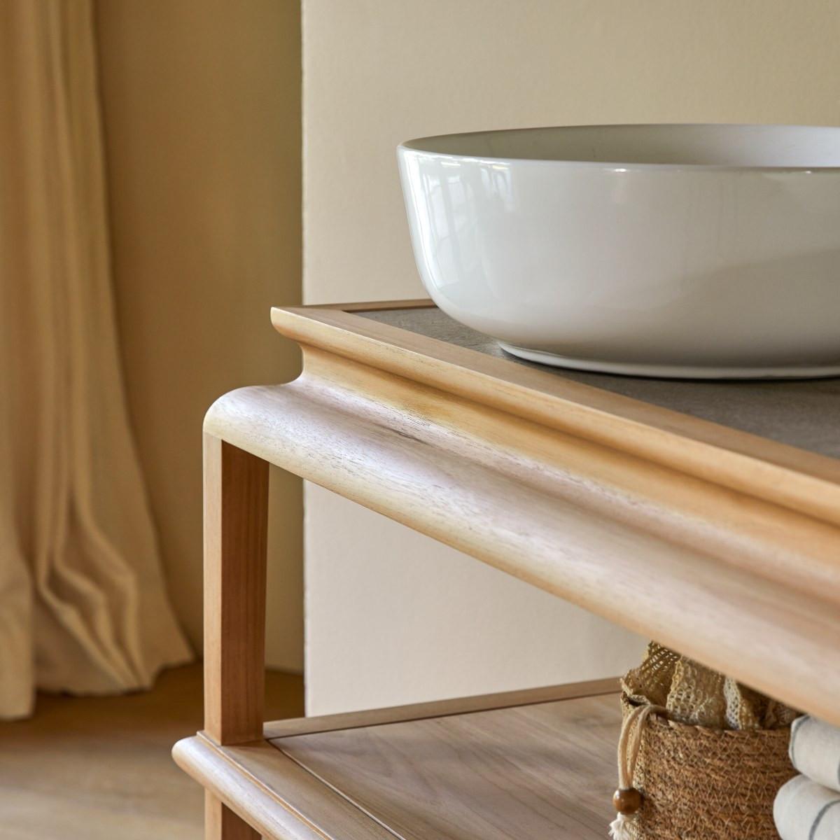 Tikamoon Mobile per il bagno in legno di teak massello Achille  