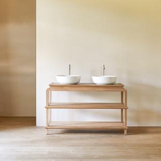 Tikamoon Mobile per il bagno in legno di teak massello Achille  