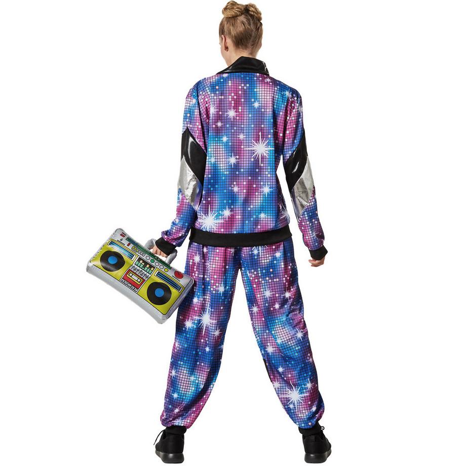 Tectake  kostüm  80er 90er Jahre Disco Jogginganzug 