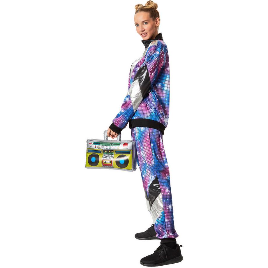 Tectake  kostüm  80er 90er Jahre Disco Jogginganzug 