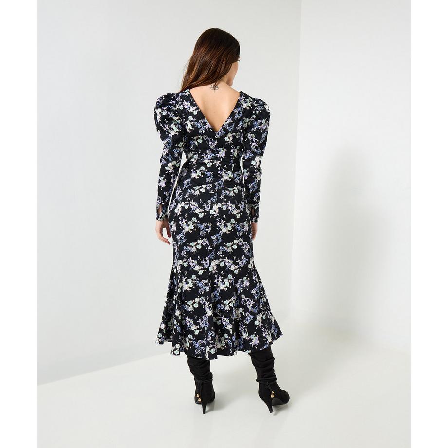 Joe Browns Midikleid Vintage-inspiriertes Blumenmuster  