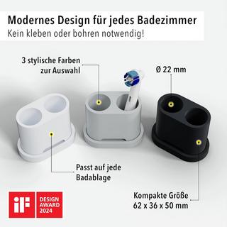 Qikfresh  Zahnbürsten- und Aufsteckbürstenhalter 2er 