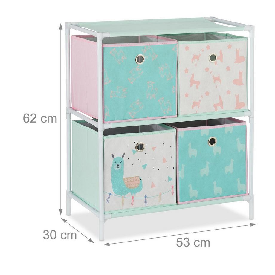 B2X Scaffale per bambini Lama con cassetti  