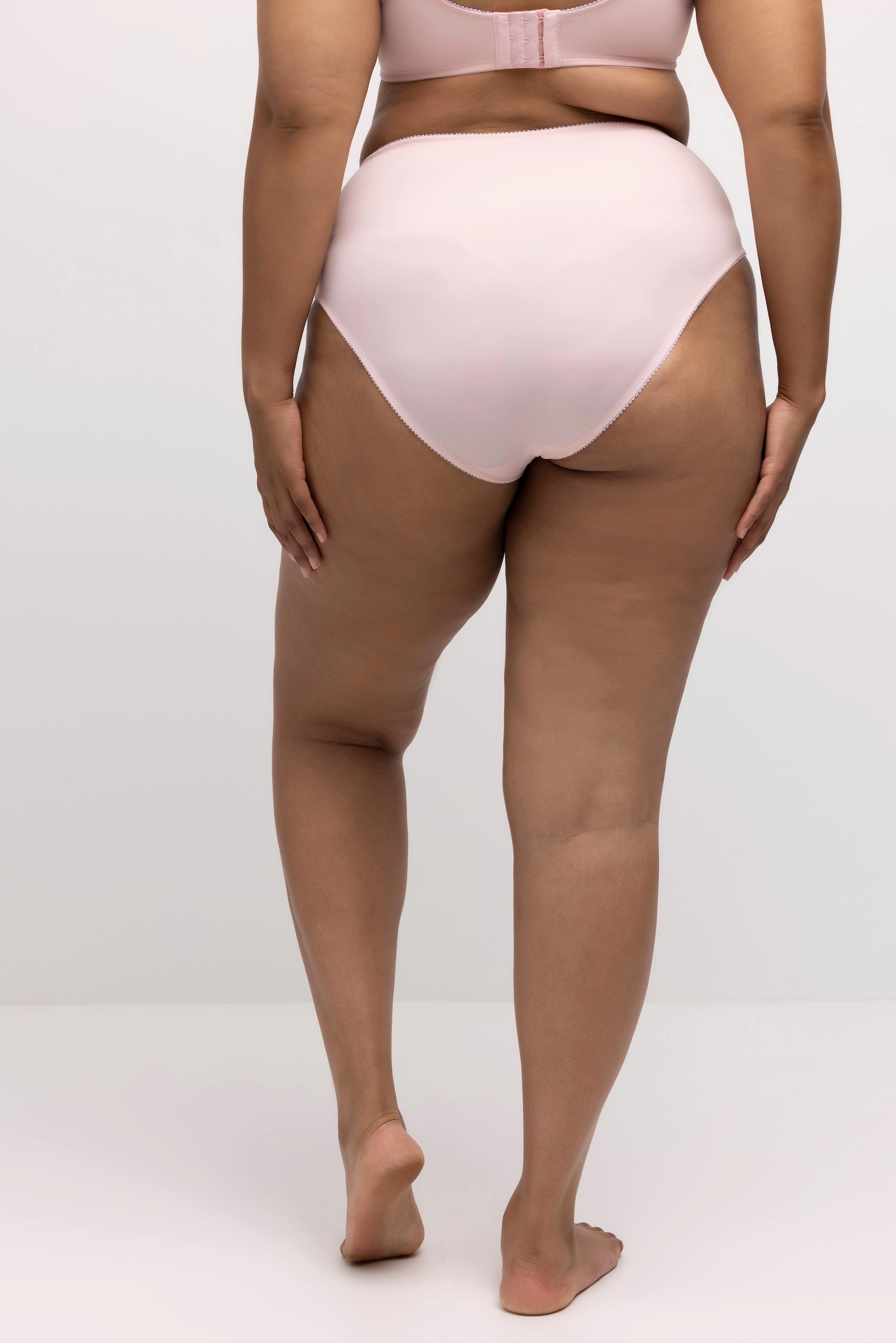 Ulla Popken Culotte midi Empiècements dentelle Microfibres  