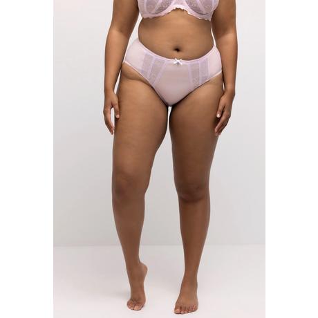 Ulla Popken Culotte midi Empiècements dentelle Microfibres  