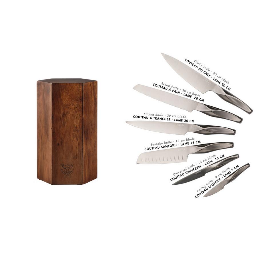 Bloc à couteaux LARUS IMATRA - 7 pièces