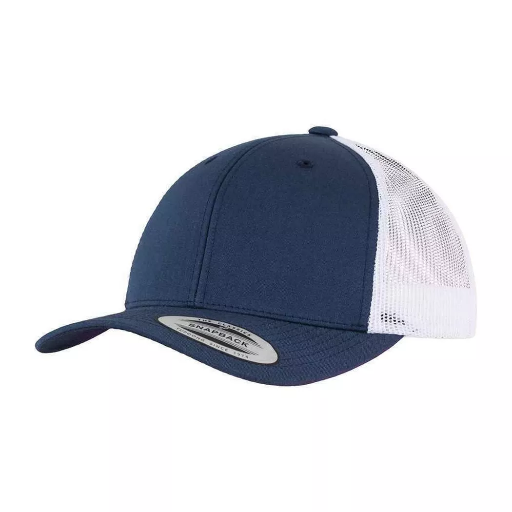 FLEXFIT - Zweifarbig Trucker Cap Classics, recycelt, für Herren, Marine, One Size