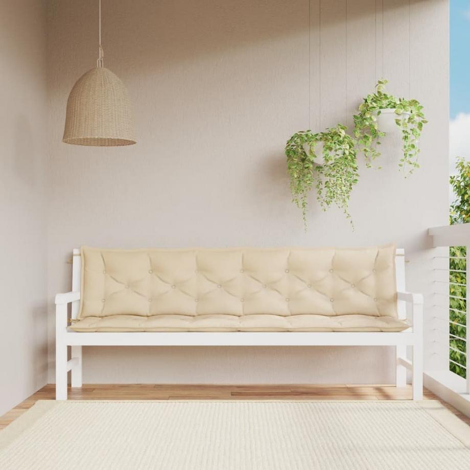 VidaXL Coussin de banc de jardin tissu  