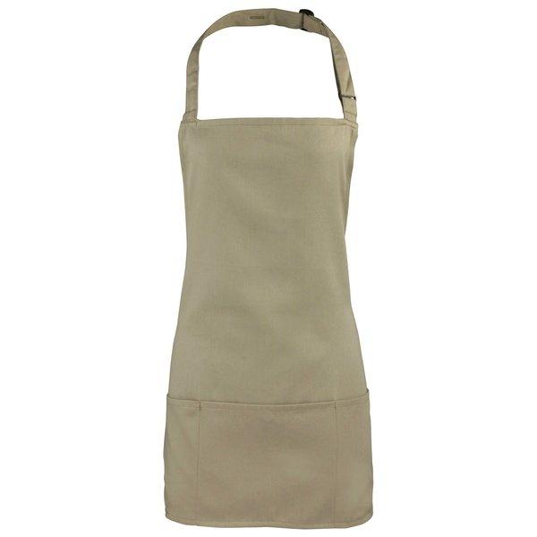 Image of 2 In 1 Schürze Bunt Unisex Khaki ONE SIZE