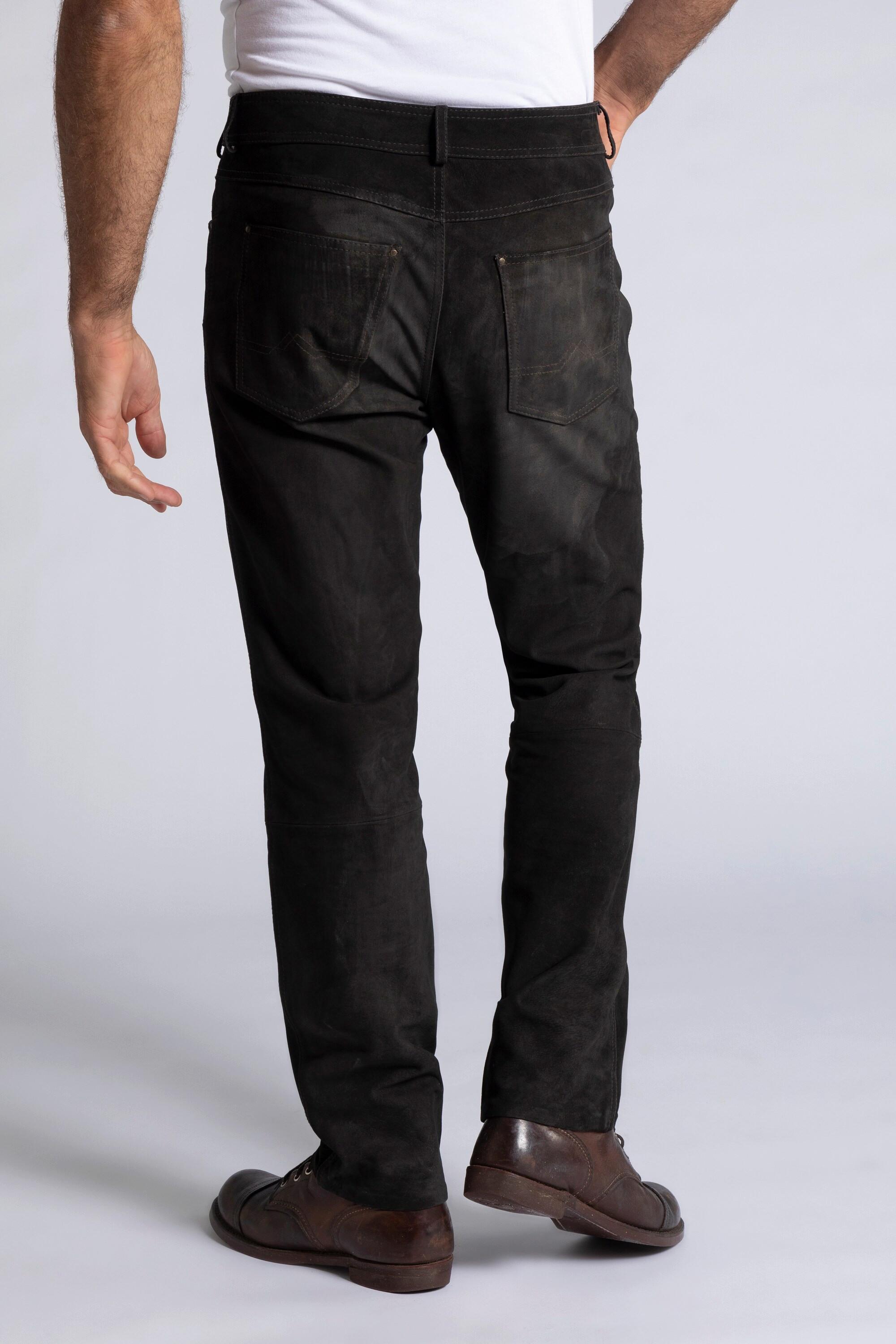 JP1880  Lederhose, Regular Fit, 5-Pocket, Büffelleder 