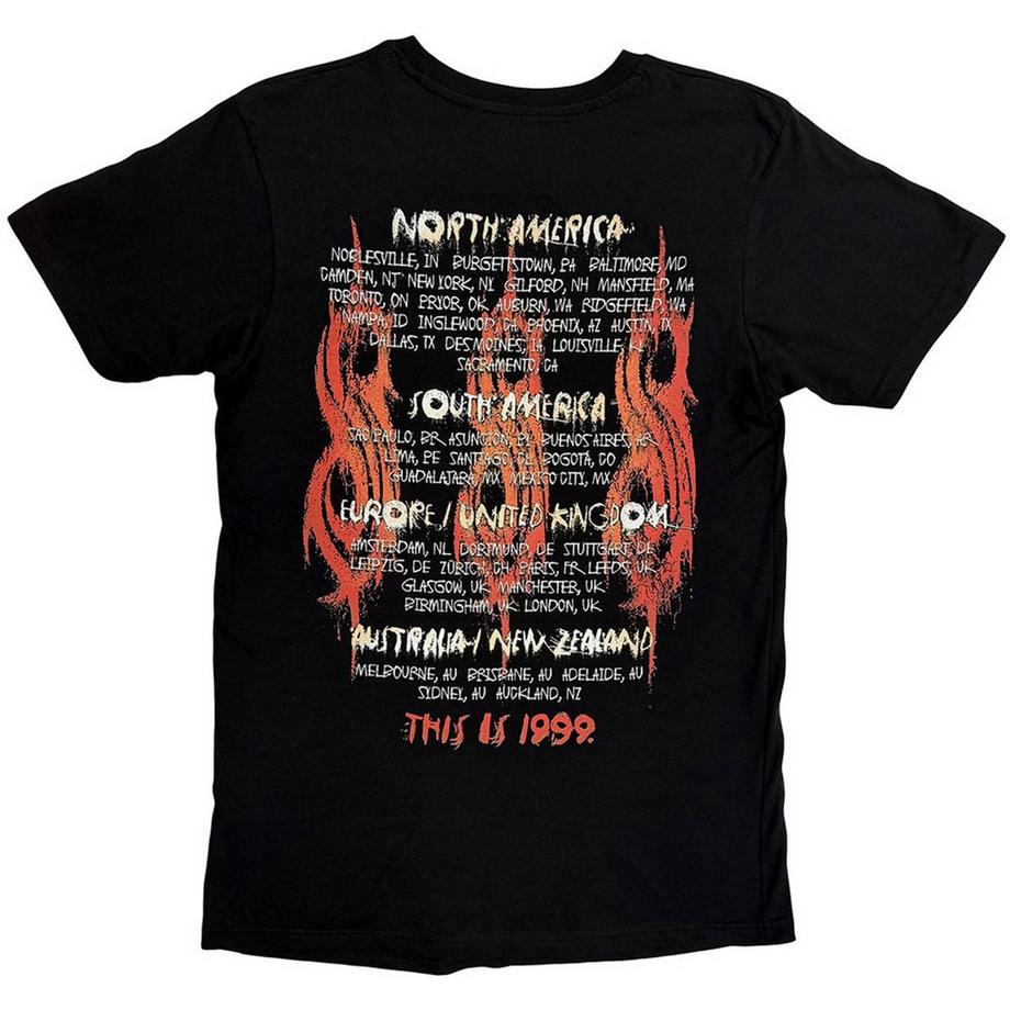 Slipknot North American Tour 99 T-Shirt mit Rückendruck  