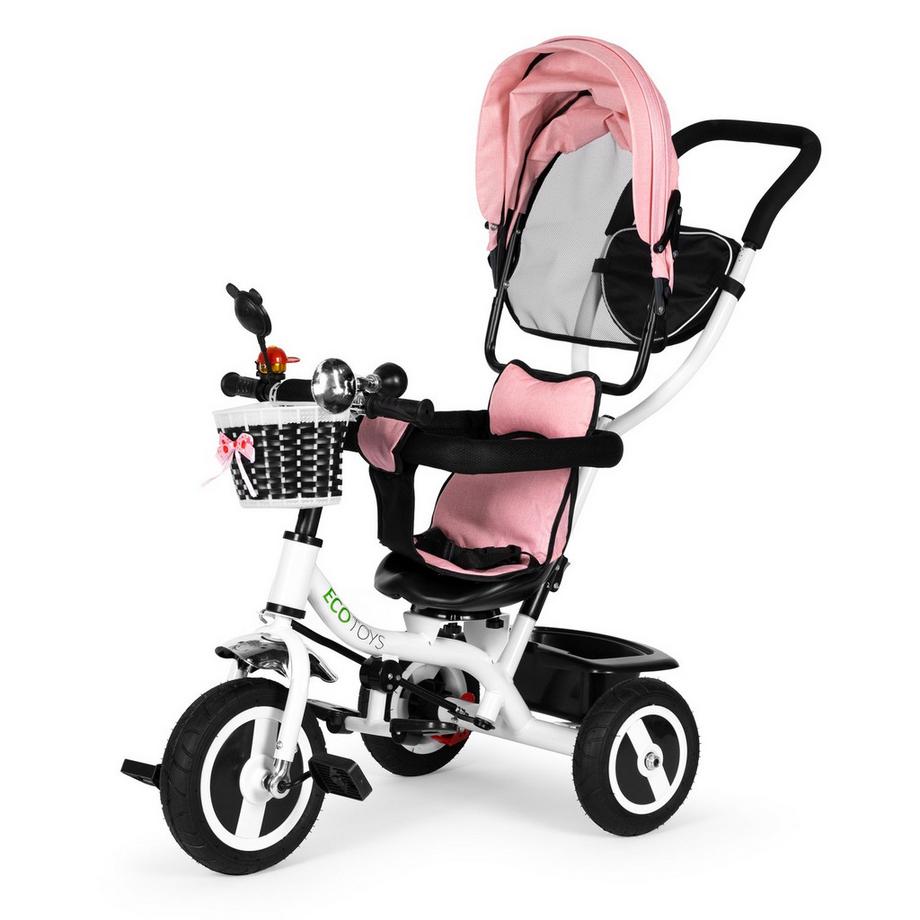 Northio  Auvent rotatif de tricycle, roues en caoutchouc durables 