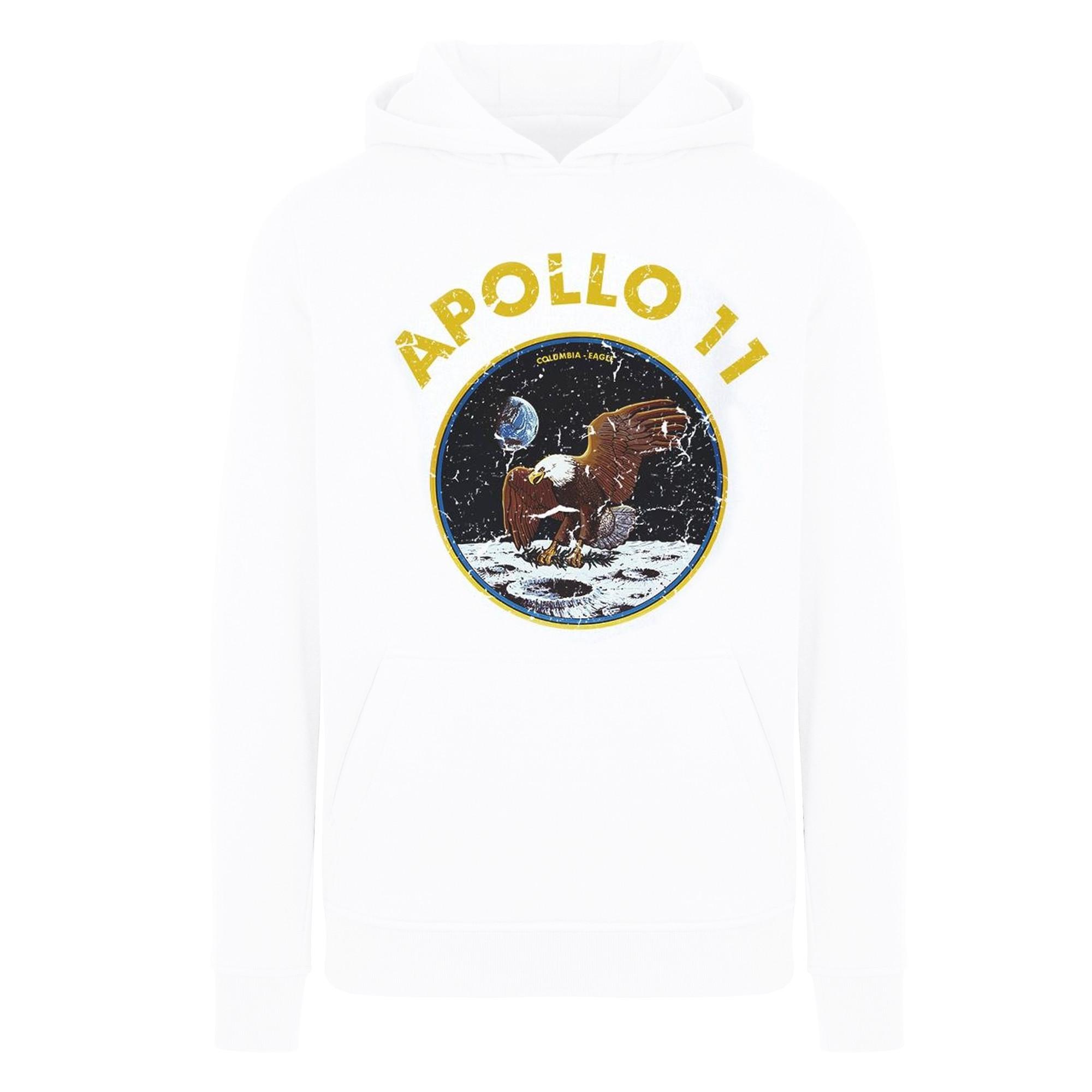 Image of Classic Apollo 11 Kapuzenpullover Jungen Weiss 116