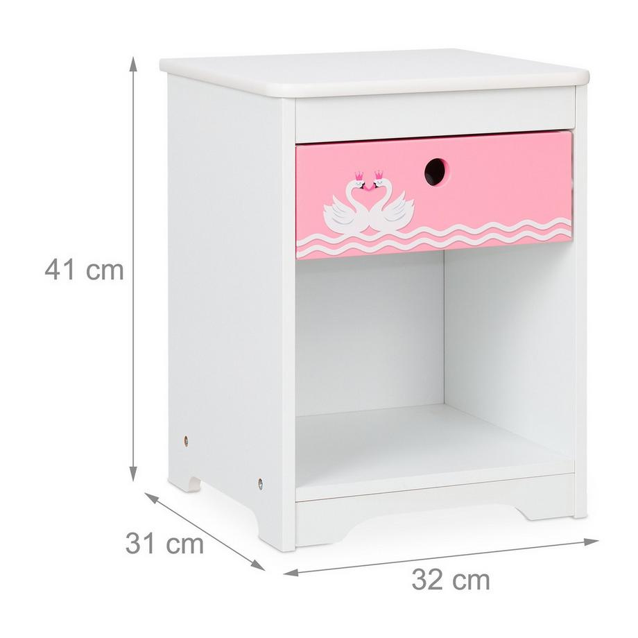 B2X Comodino per bambini Cigno  