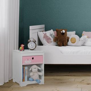 B2X Table de chevet pour enfants Cygne  