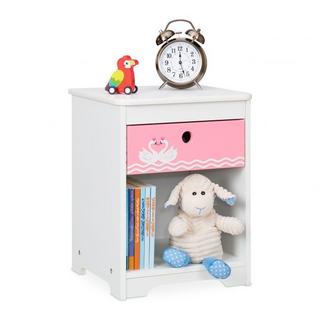 B2X Table de chevet pour enfants Cygne  