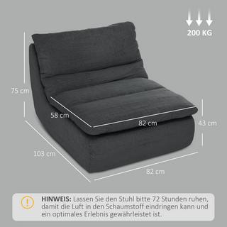 HOMCOM Canapé au sol  