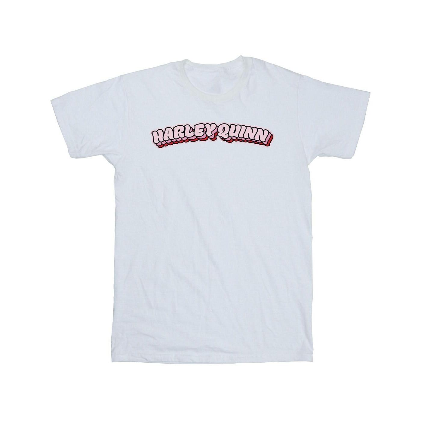 Image of Batman Harley Quinn Logo Tshirt Jungen Weiss 104