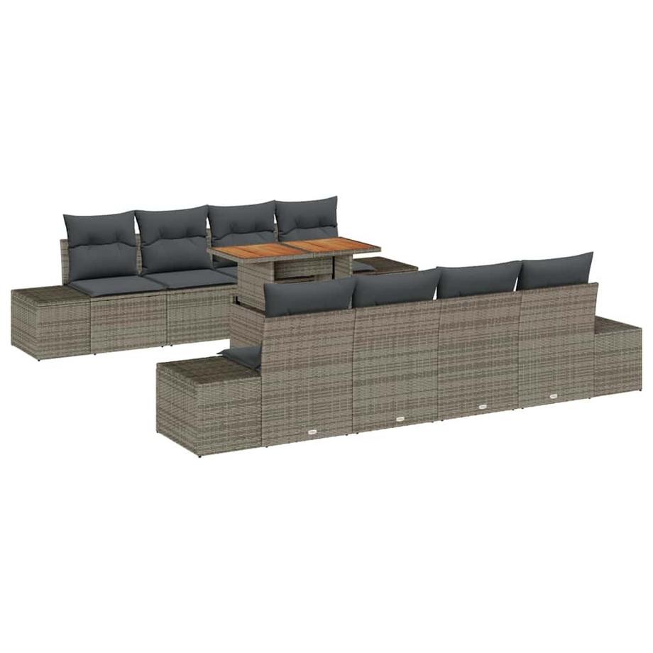 Canapé de jardin poly rattan