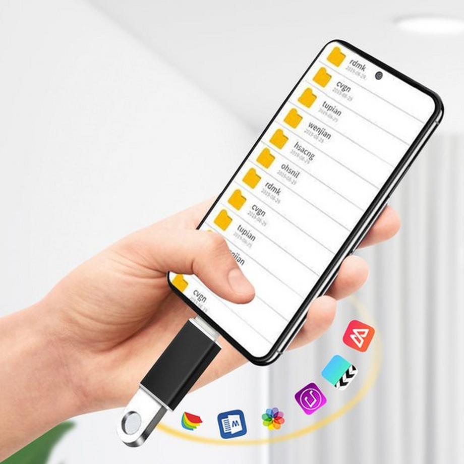 Avizar  USB / USB-C OTG-Adapter Schwarz 