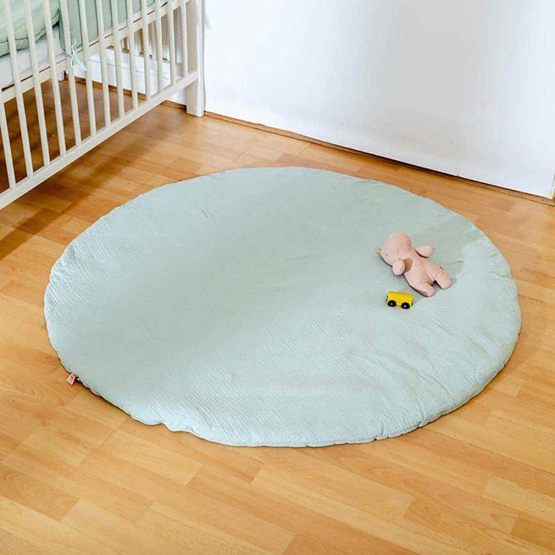 PAPATE  Tapis d'Eveil en Coton Bio Vert 