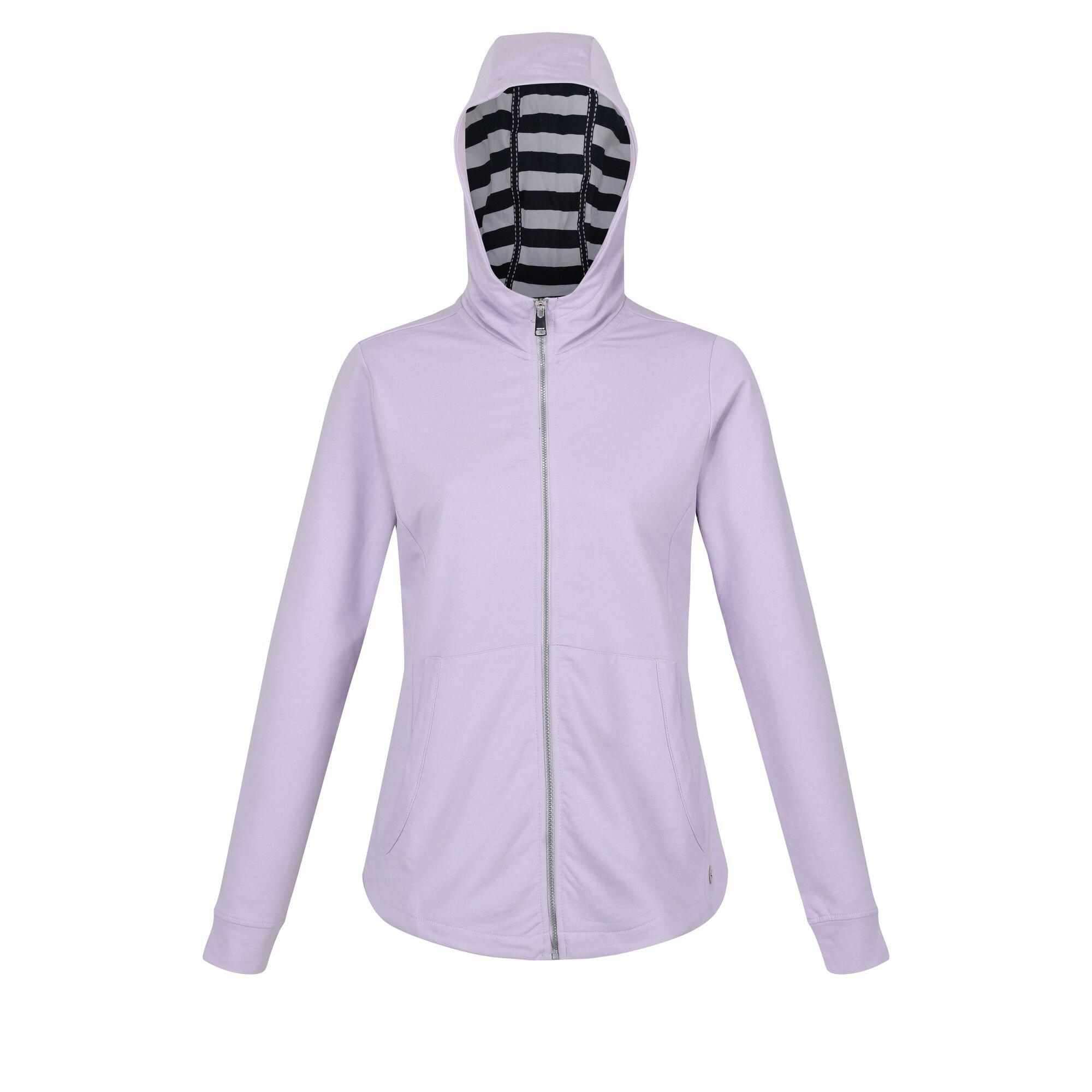 Image of Bayla Hoodie Mit Durchgehendem Reißverschluss Damen Viola 36