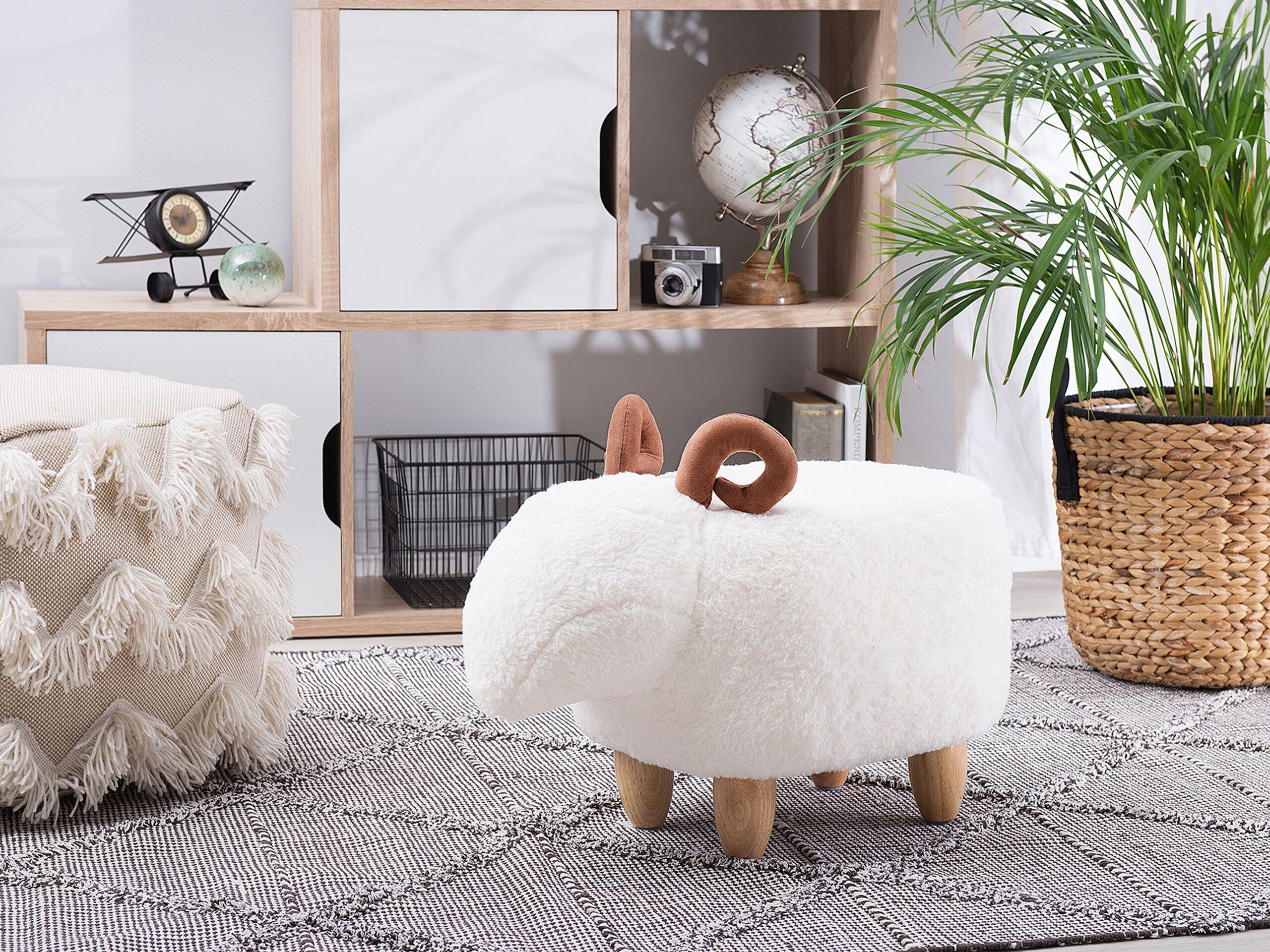 Beliani Repose-pied en Polyester Moderne LAMB  