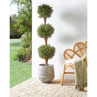 Beliani Pianta artificiale en Materiale sintetico BUXUS BALL TREE  