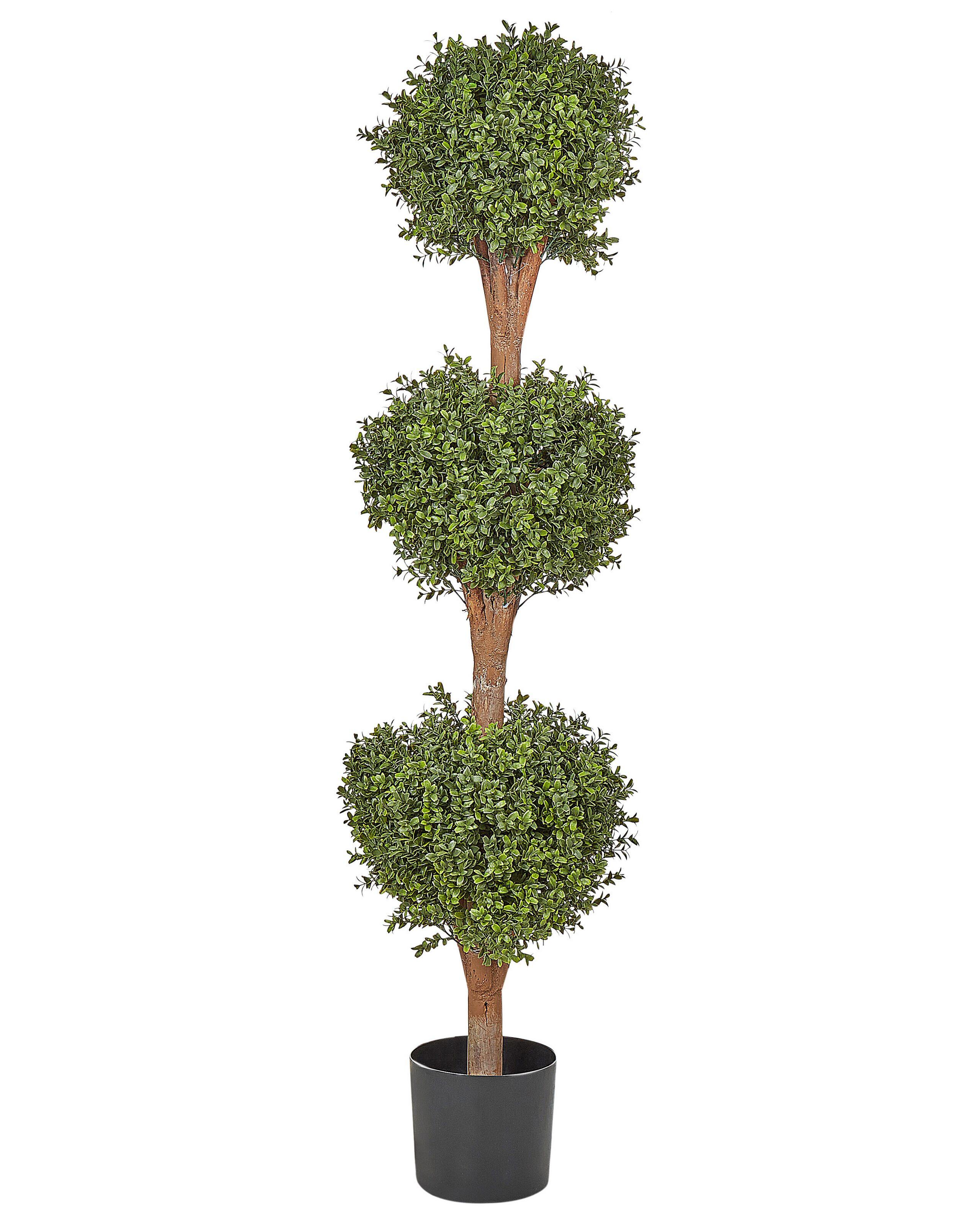 Beliani Pianta artificiale en Materiale sintetico BUXUS BALL TREE  