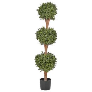 Beliani Pianta artificiale en Materiale sintetico BUXUS BALL TREE  