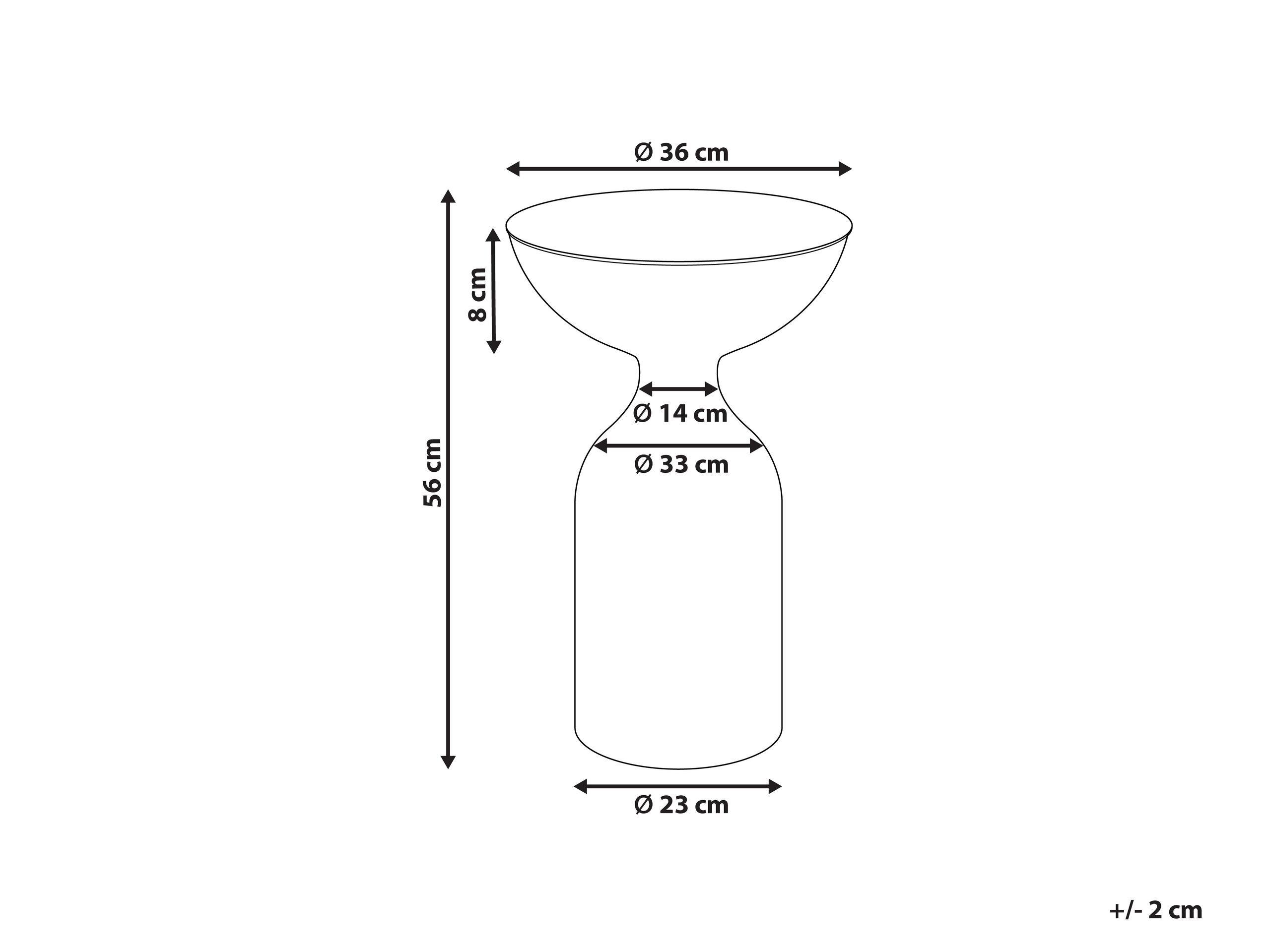 Beliani Table d'appoint en Métal Moderne COTA  