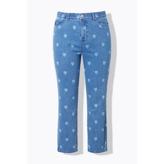 Studio Untold  Mom-Jeans, 5-Pocket, Heart-Print 