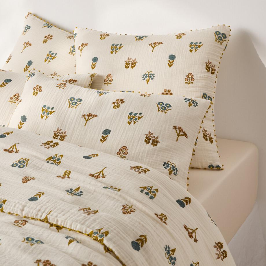 La Redoute Intérieurs Ellin Taie d'Oreiller Mousseline de Coton Fleurie  
