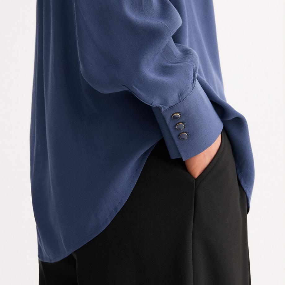 La Redoute Collections Blusa Scollo a V Maniche Lunghe  