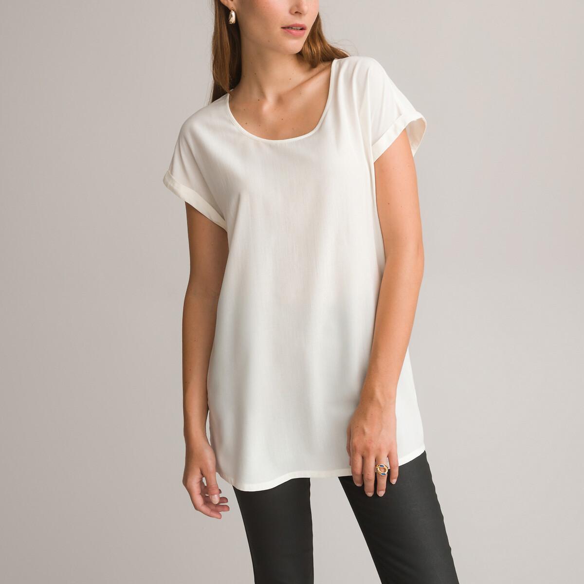 Image of Tunikashirt Mit Rundem Ausschnitt Damen Beige 34