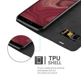 Cadorabo  Housse compatible avec HTC OCEAN / U11 - Coque de protection avec fermeture magnétique, fonction de support et compartiment pour carte 