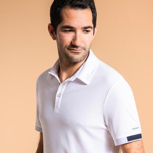 FOUGANZA  Reit-Poloshirt Herren weiß 